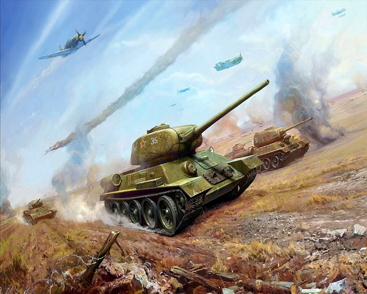 Великая Отечественная война танк т 34