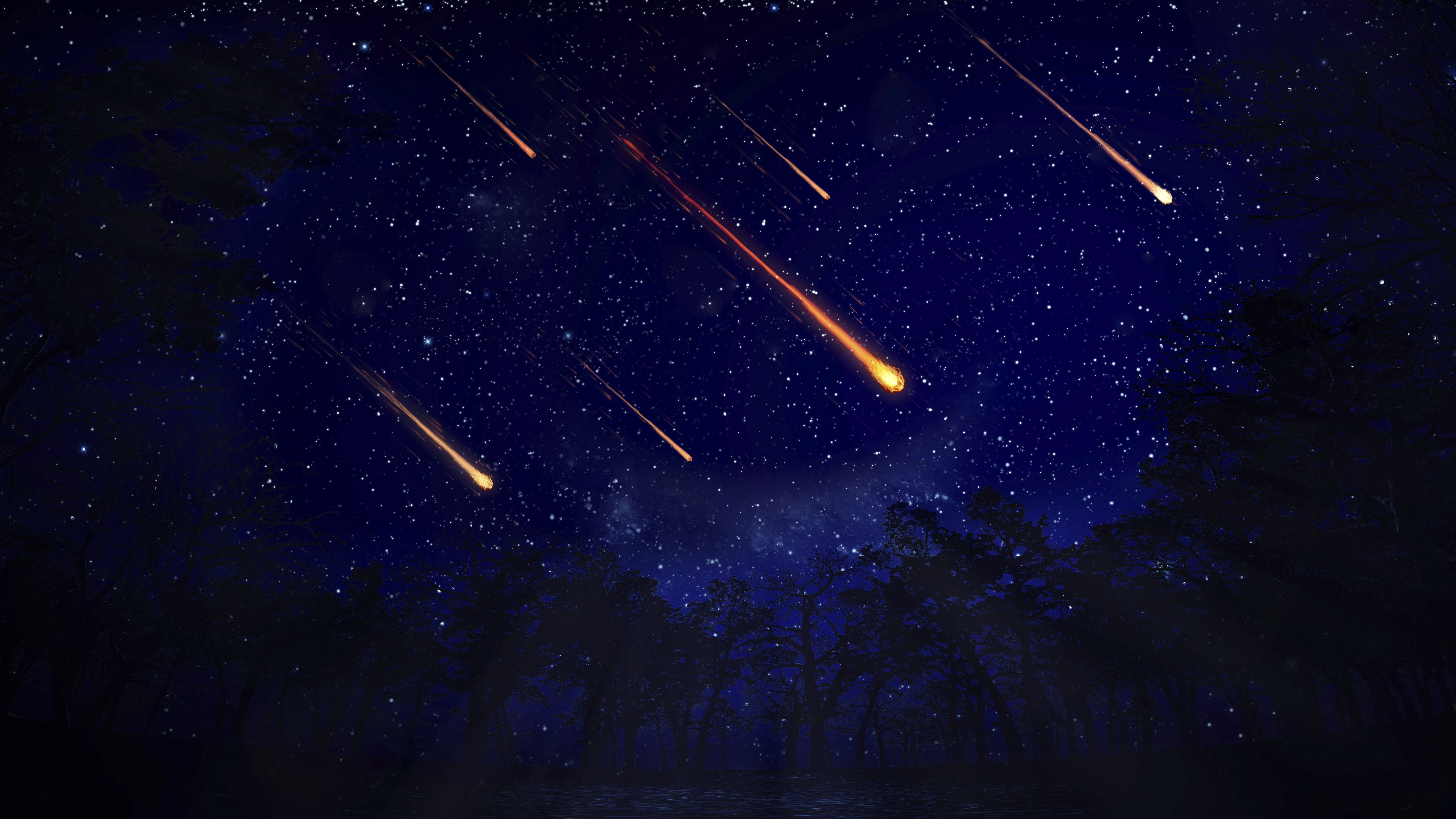 Космос звезды кометы