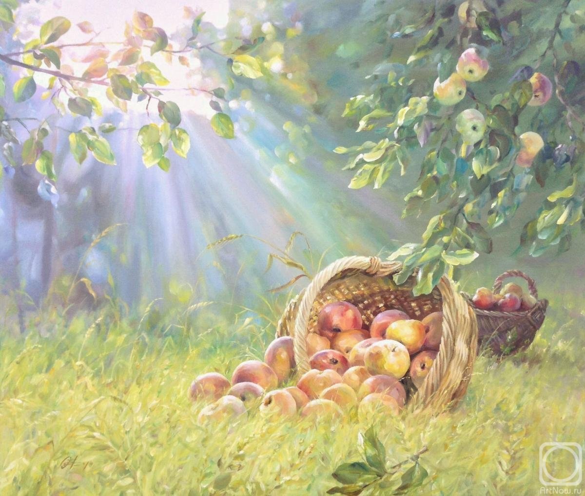 Картины Монэ яблочный сад