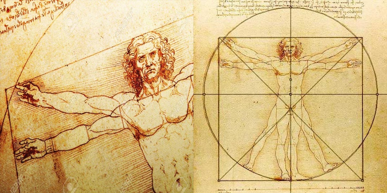 Леонардо да Винчи Витрувианский человек