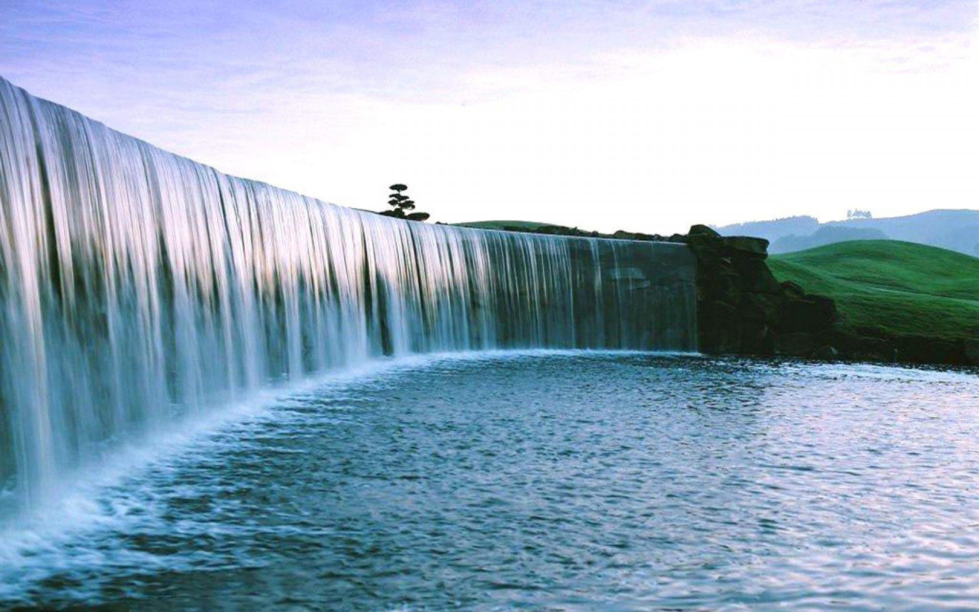 Удивительная красота воды водопад