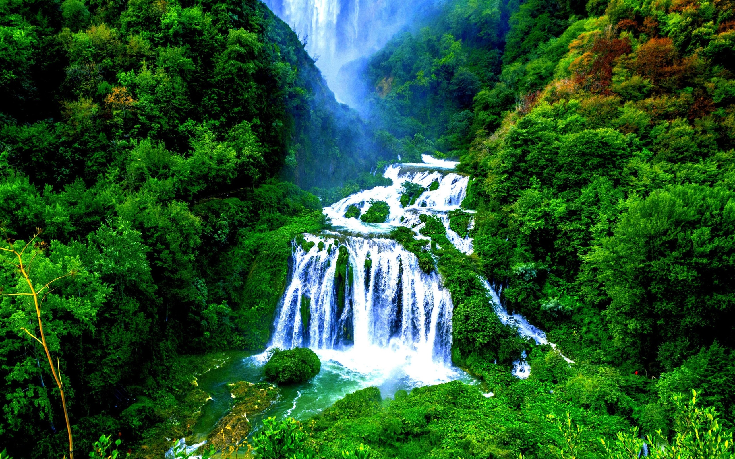 картинки с горами и водопадами