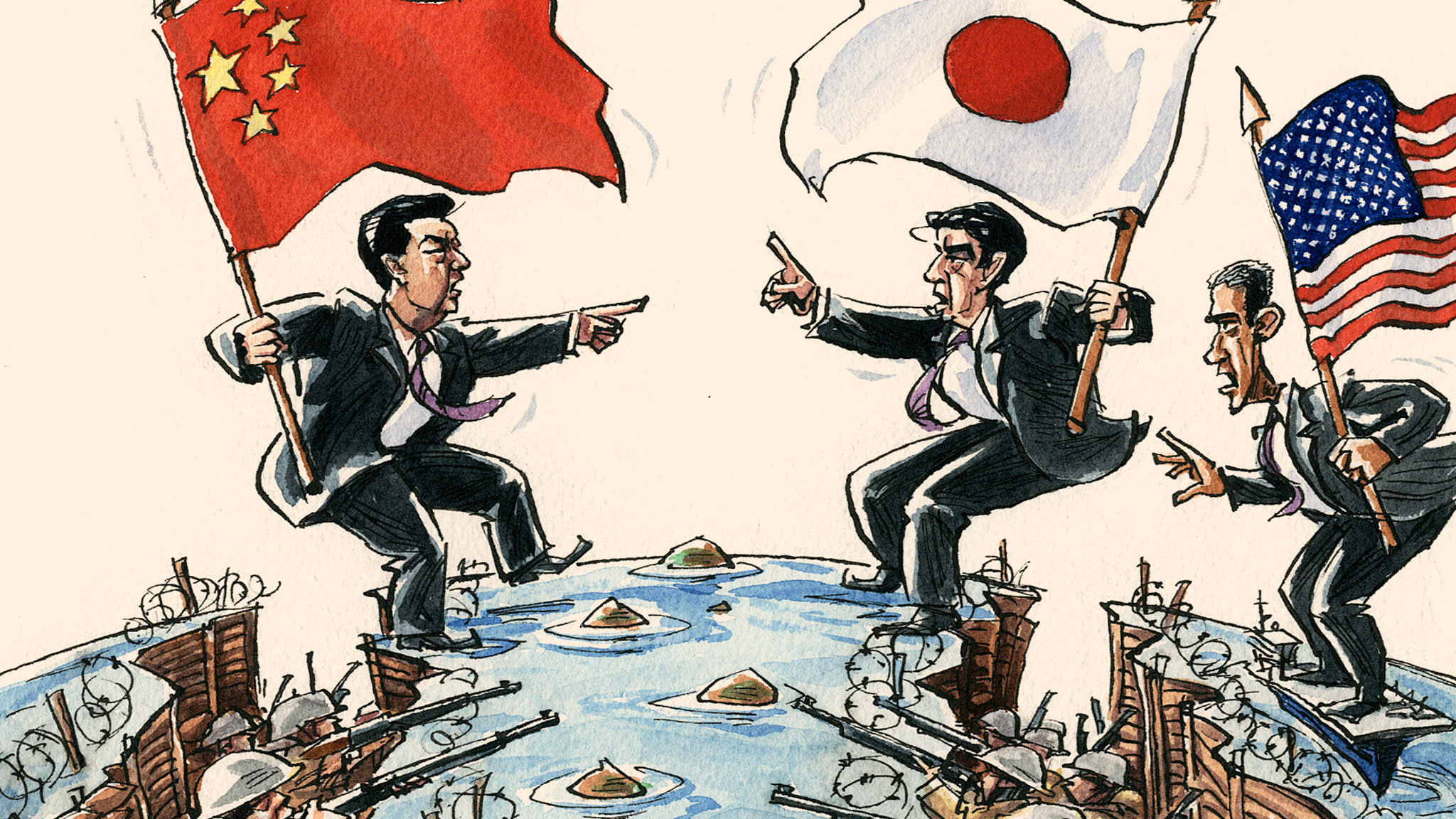 США Япония против Китая
