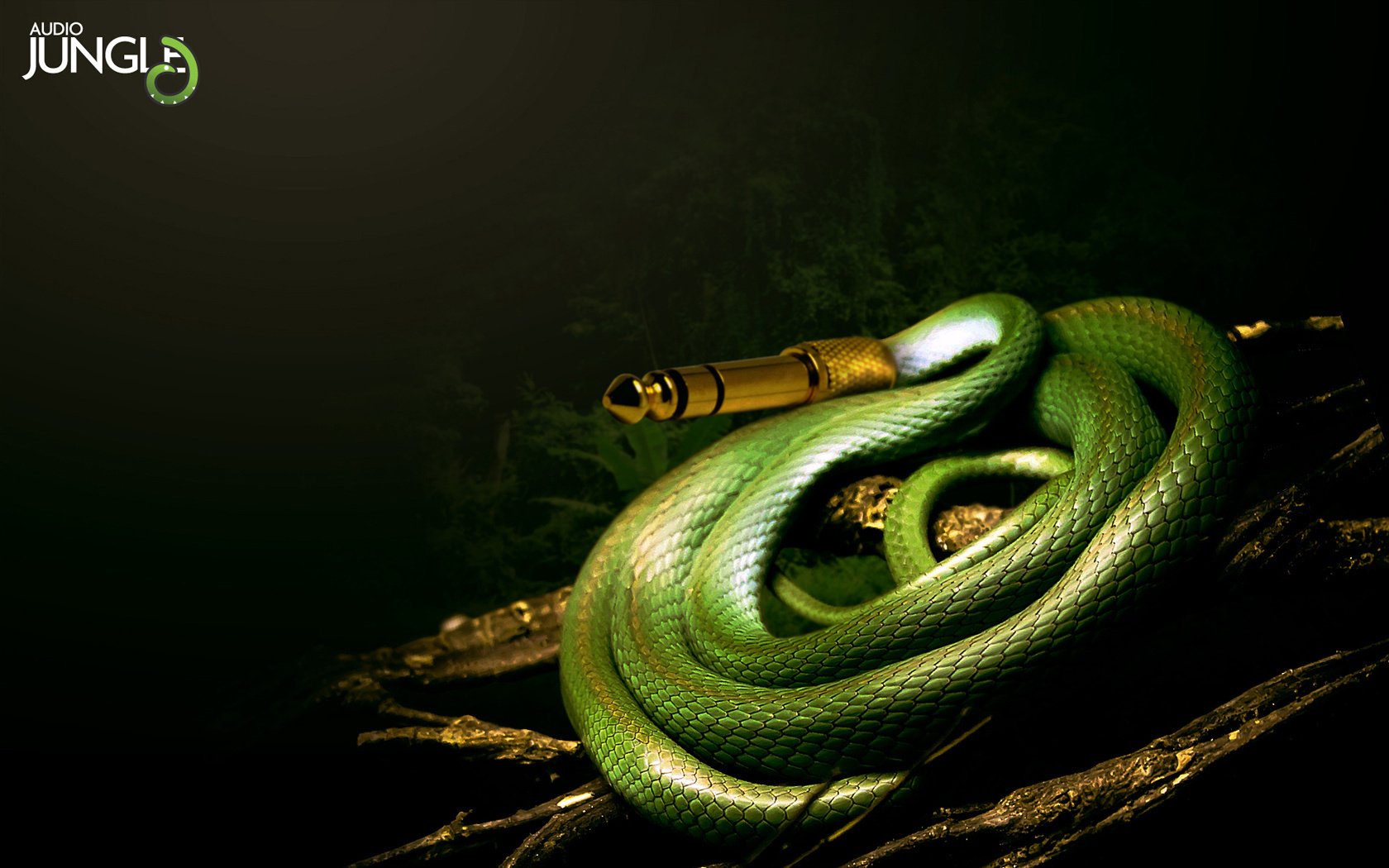 Зеленая змея арт