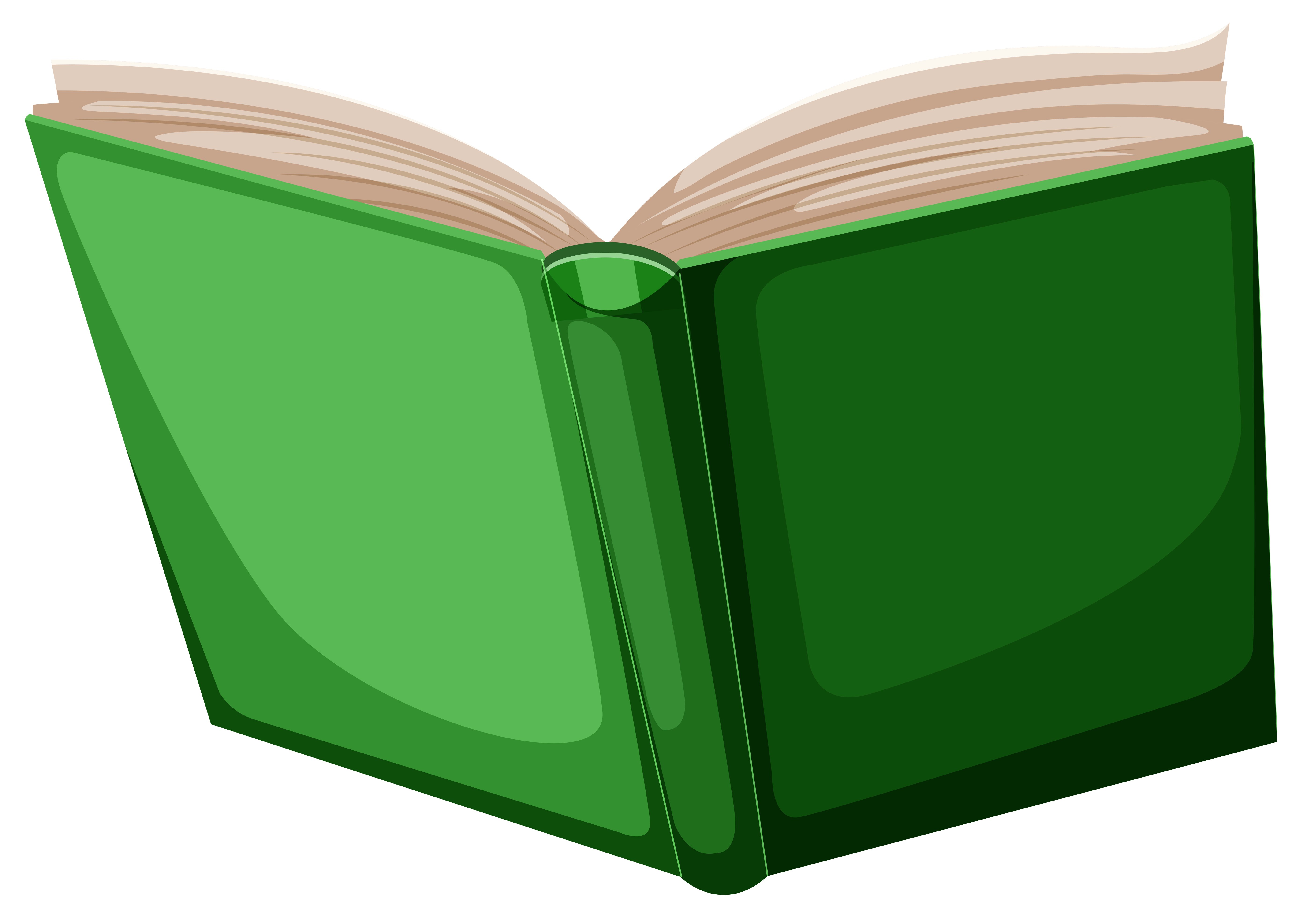 Книга на зелёном фоне
