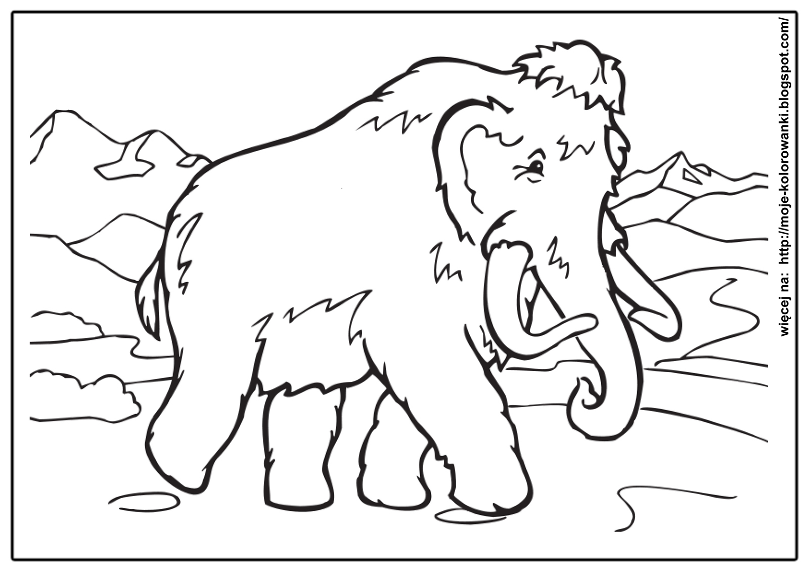 Рисунок на тему охота на мамонта