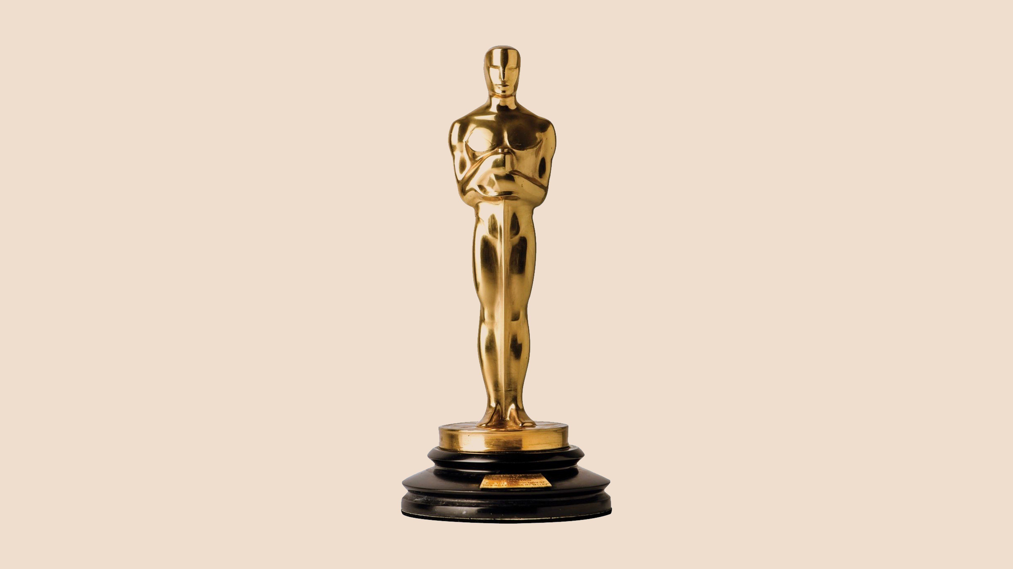Статуэтка Оскар на прозрачном фоне