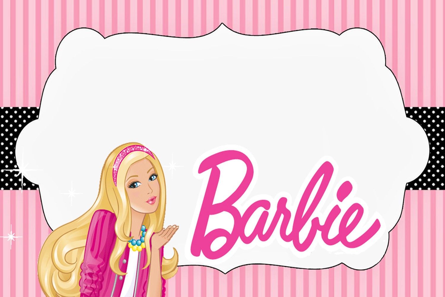 Приглашение на день рождения Барби