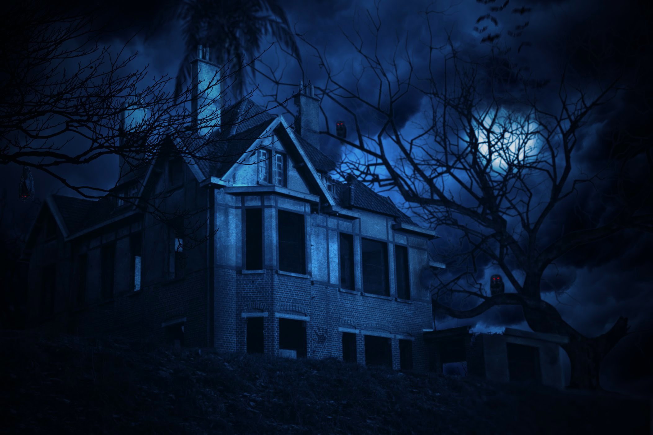 Scary horror house 2. Страшный дом. Страшный фон. Жуткий дом. Страшный дом ночью.