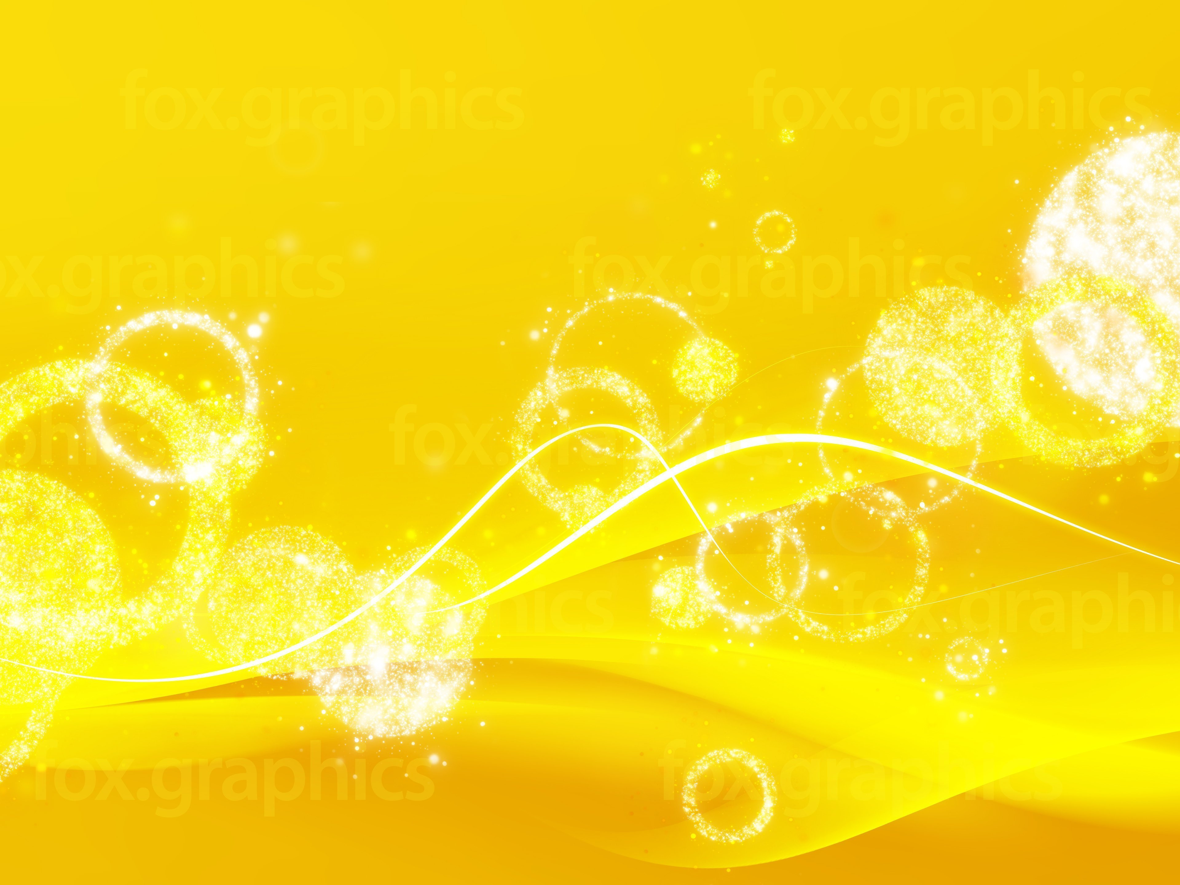Желтый фон с пузырьками