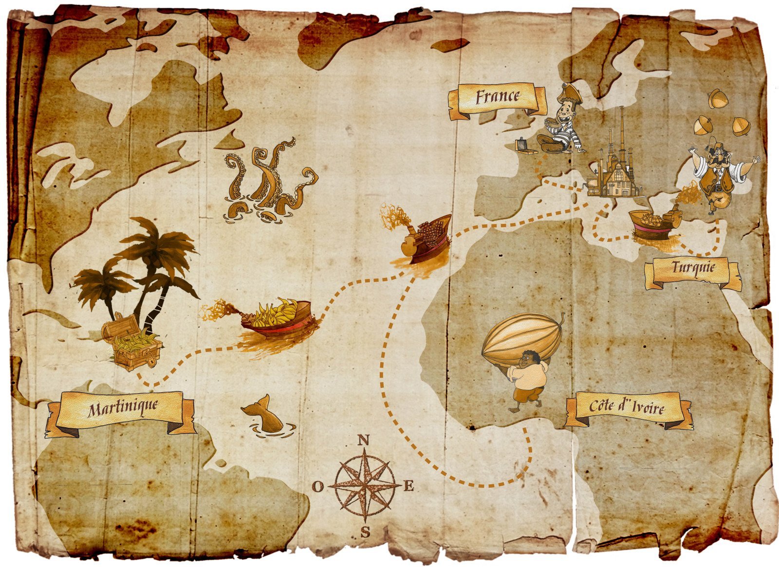Пиратская карта png