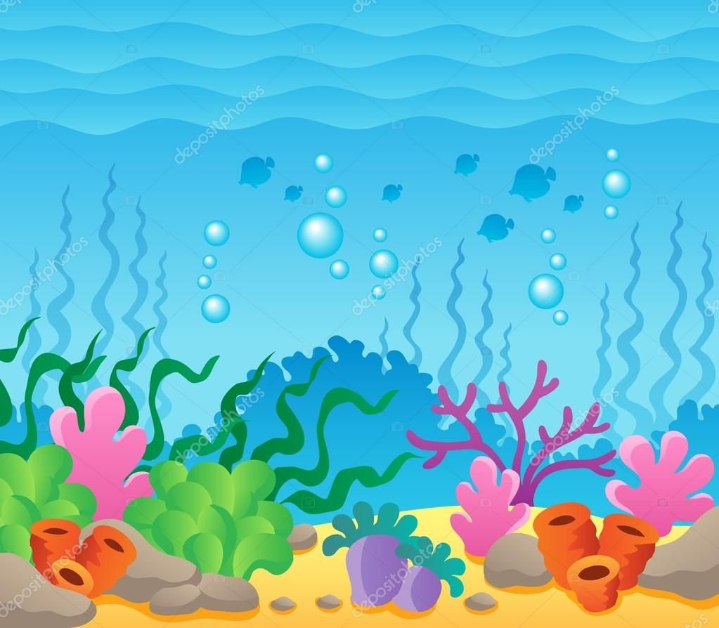 Подводный мир без рыб для детей