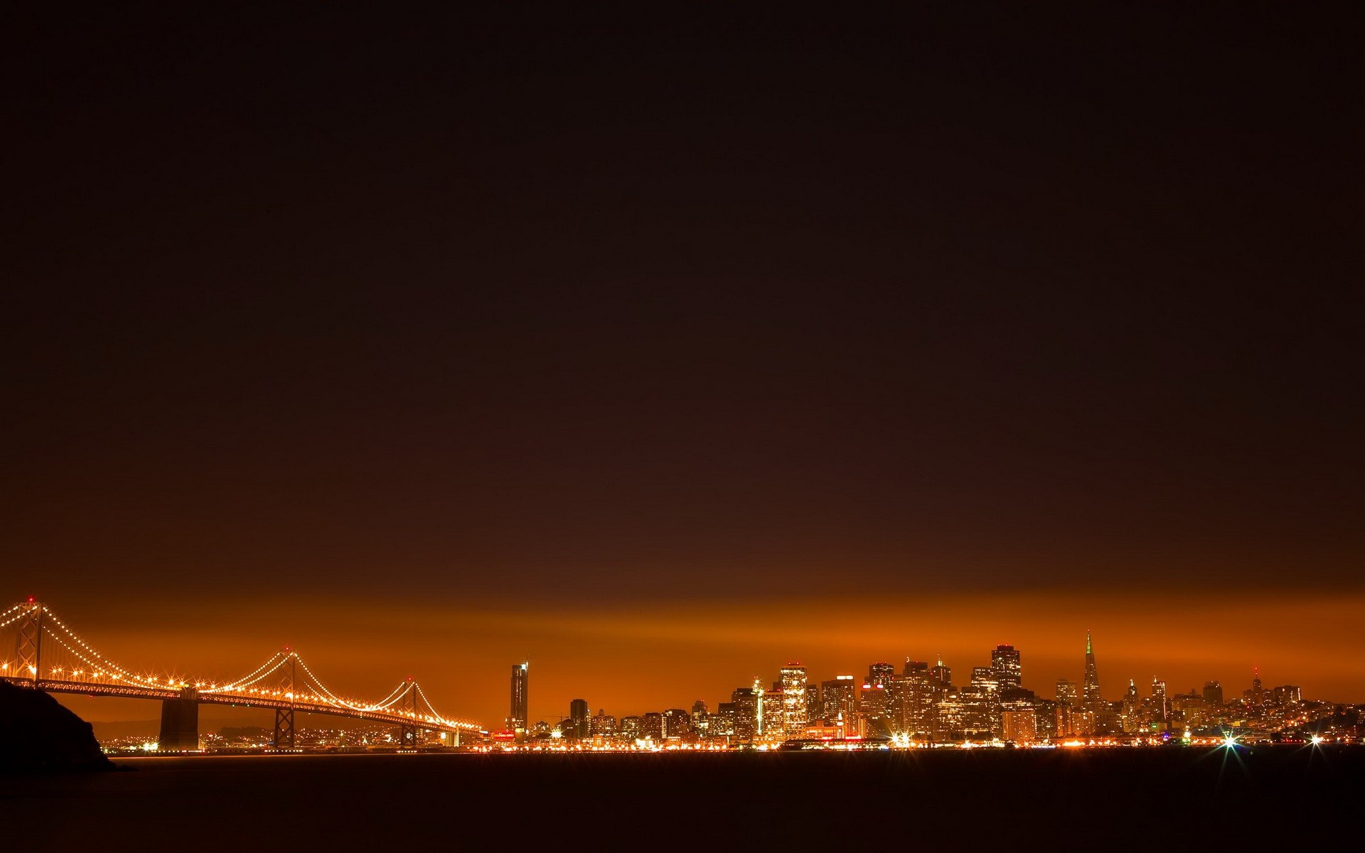 Ночная панорама Сан Франциско