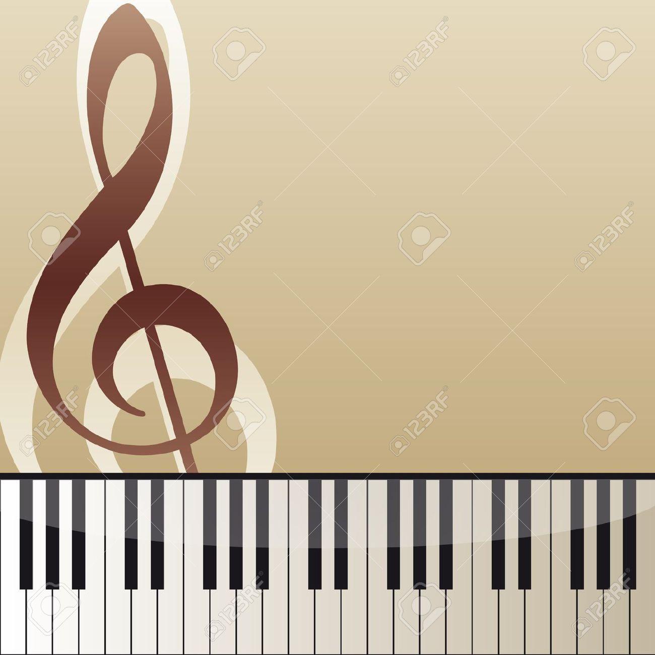 Скрипичный ключ пианино