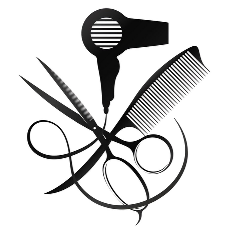Логотип ножницы и расческа