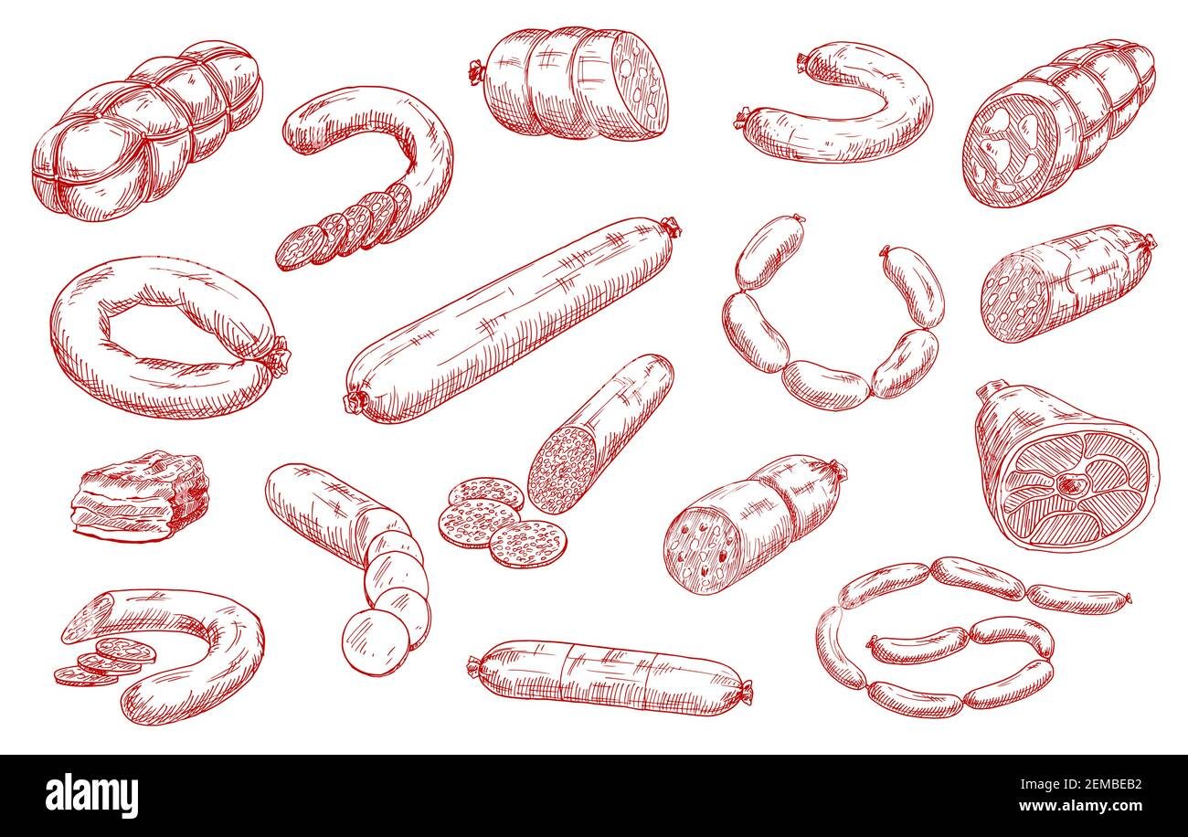 Графическое изображение колбасы