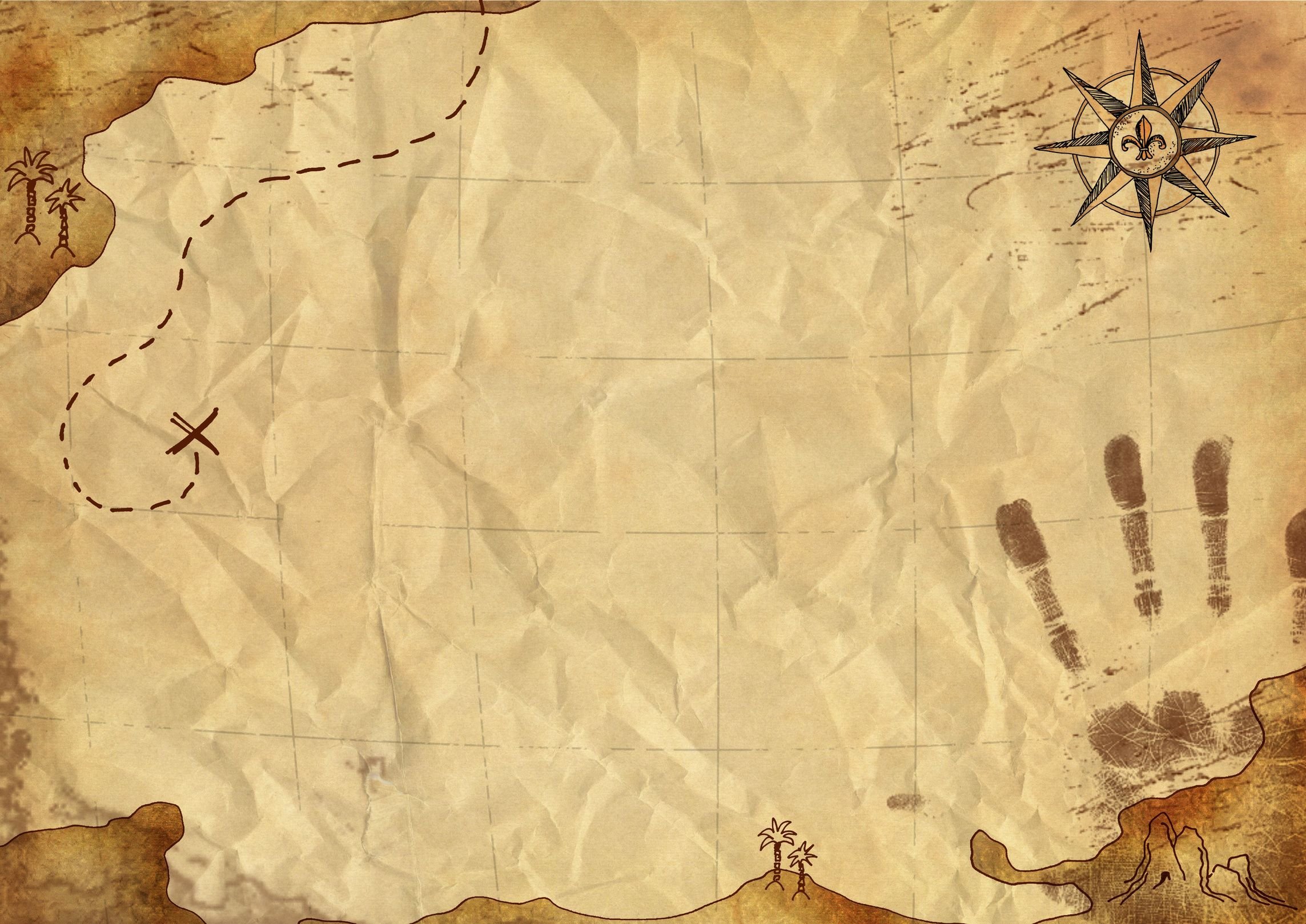 Старинная Пиратская карта