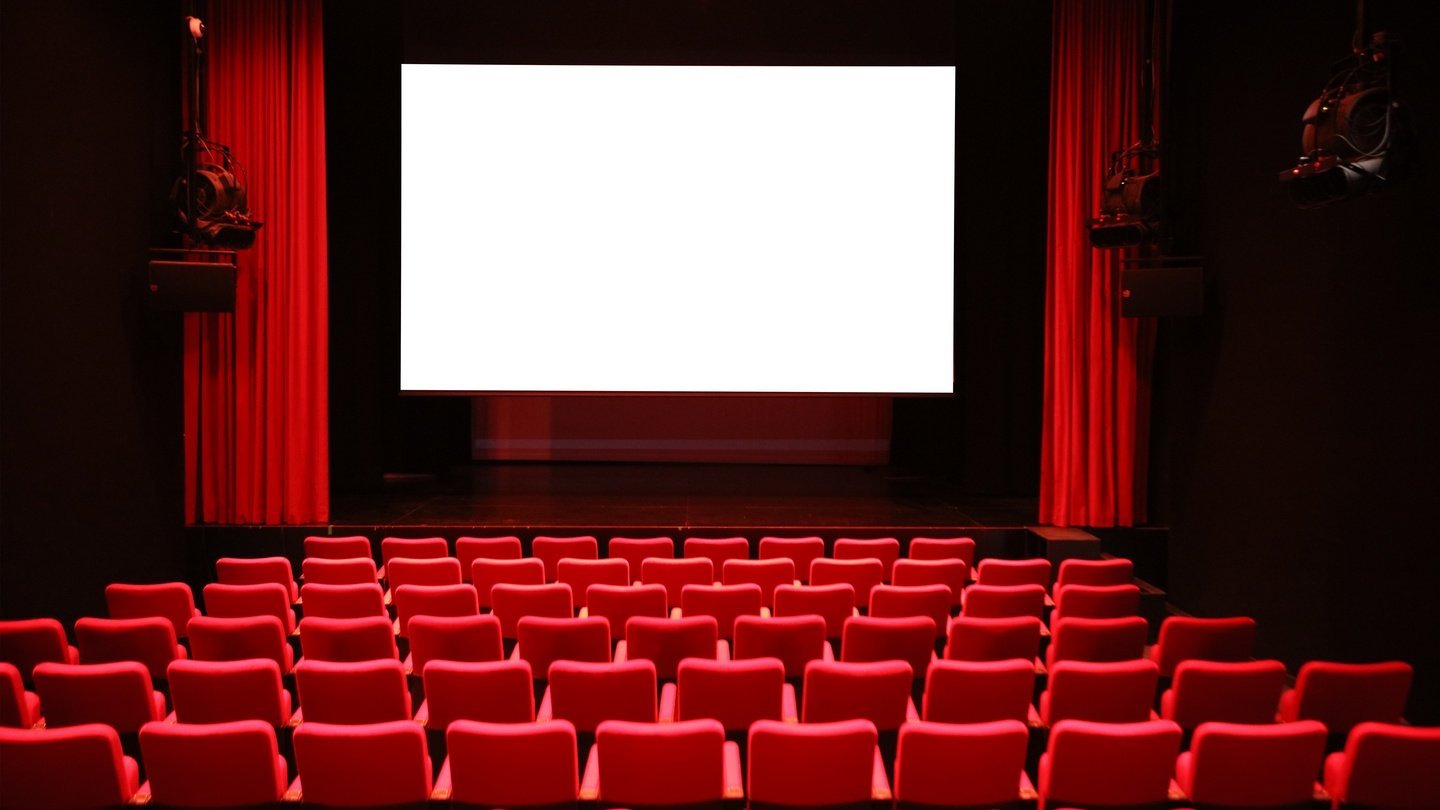 Кинотеатр белый экран