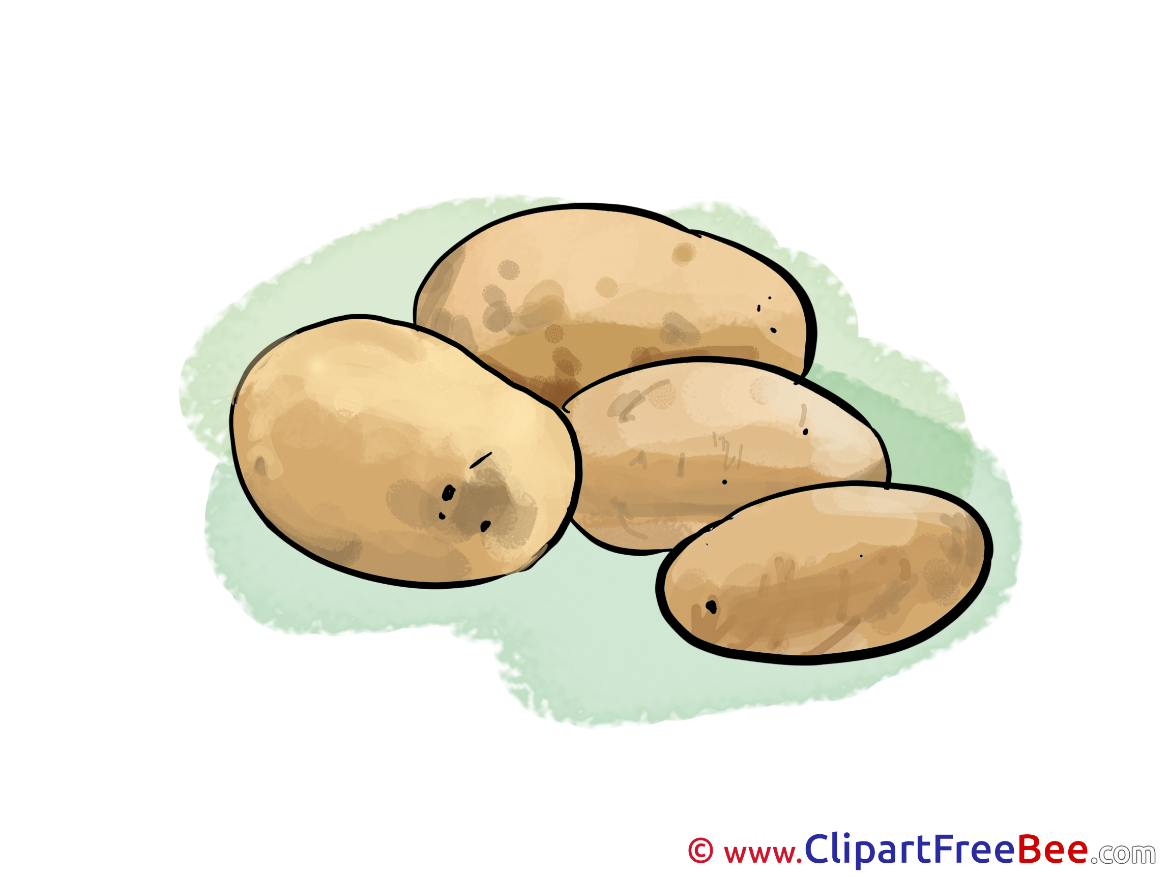 Нарисовать картофель для детей