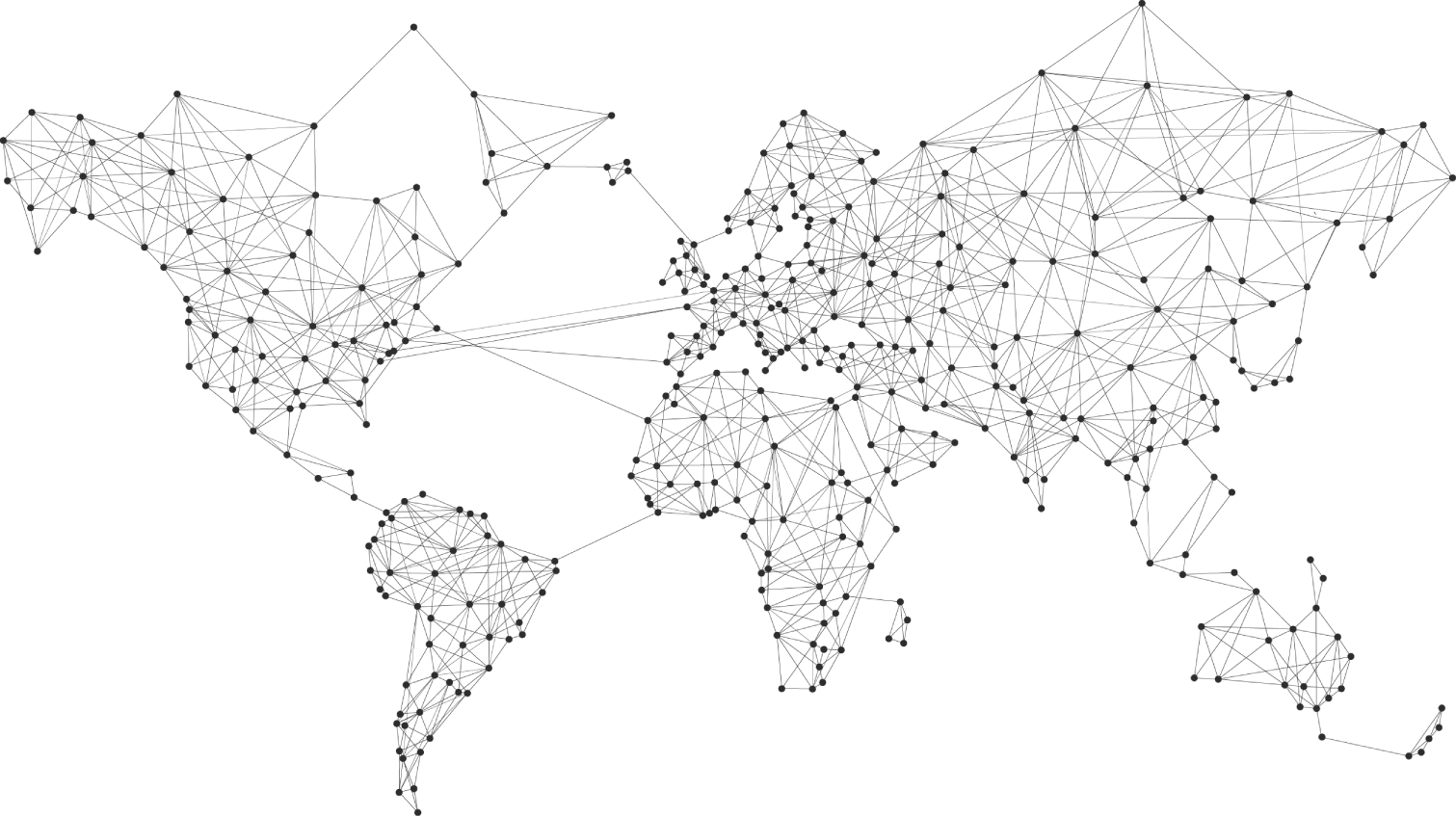Карта без сети. Графические линии. Геометрические линии. Нейронная сеть на белом фоне. Стилизованная карта.