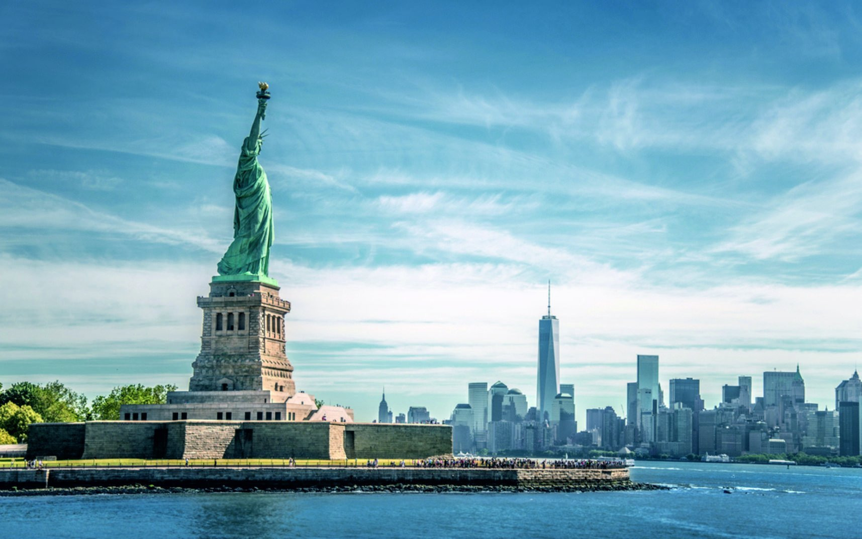 Нью Йорк Манхеттен статуя свободы