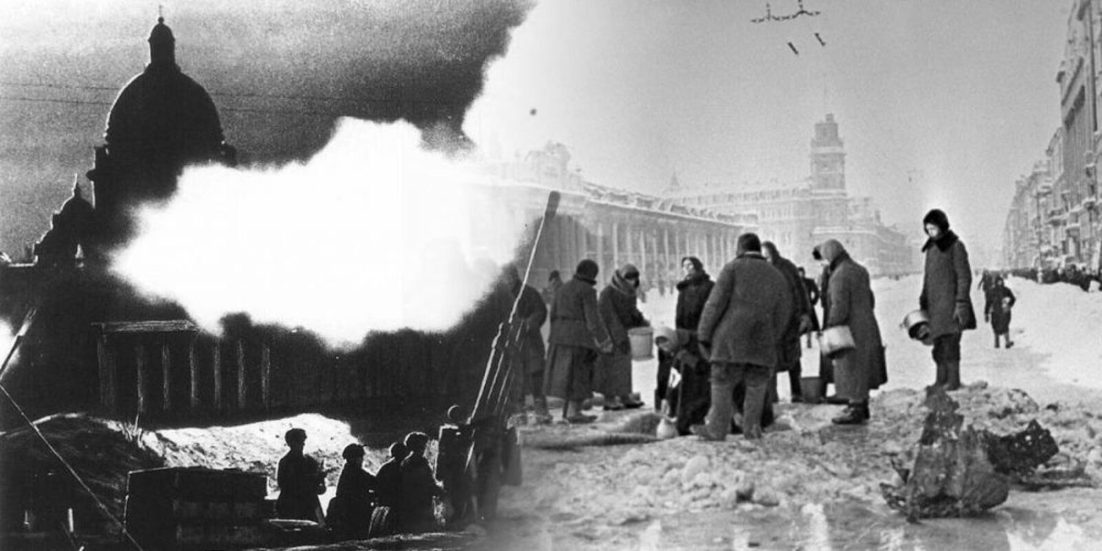 Разрушенный Ленинград 1945