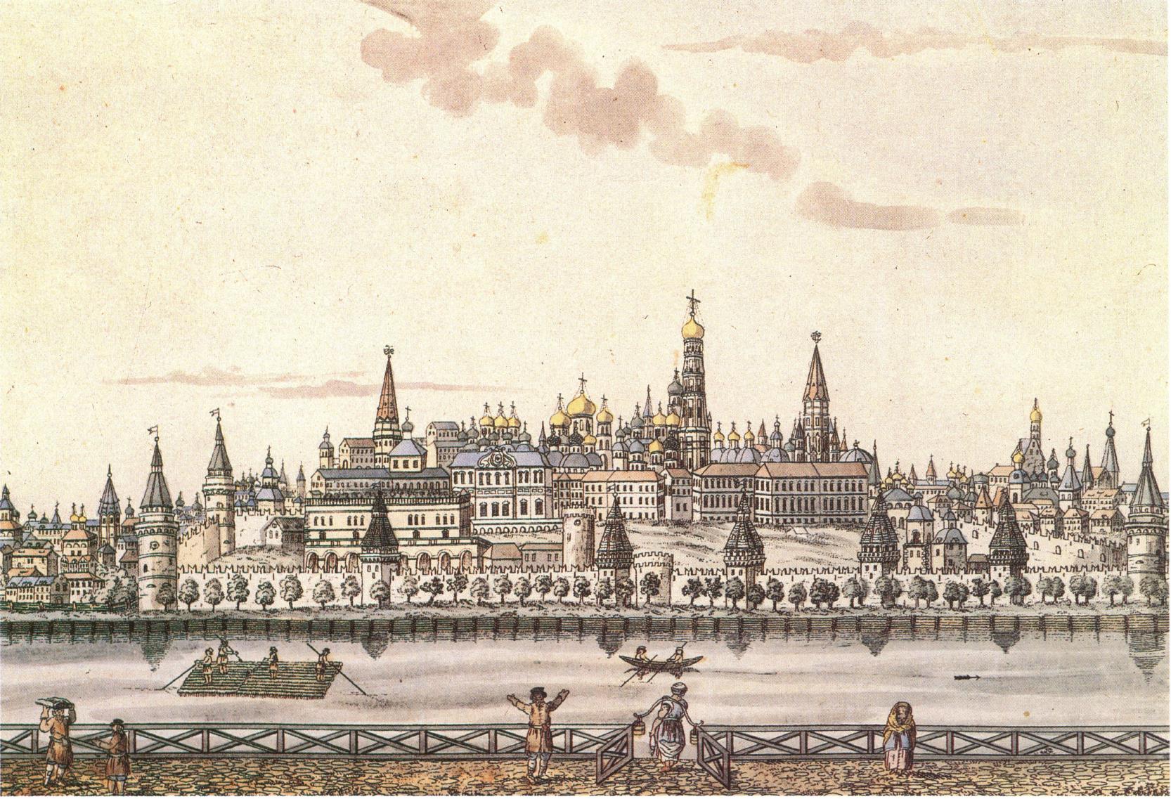 Гравюры Кремля Московского 19 век
