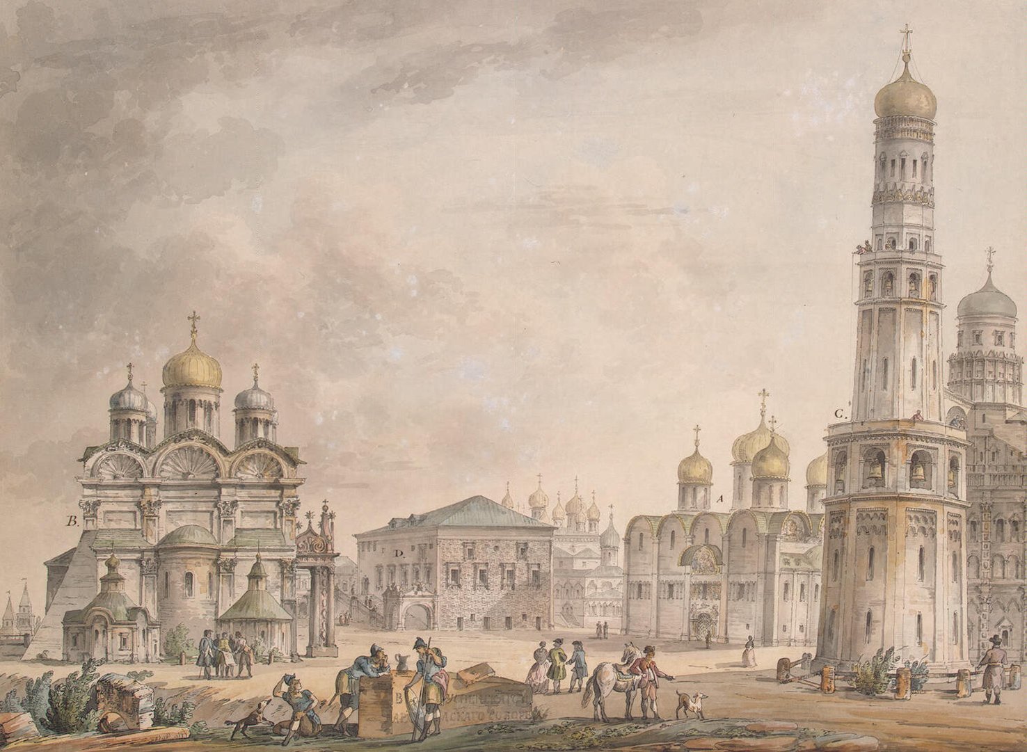 Соборная площадь Московского Кремля 15 век