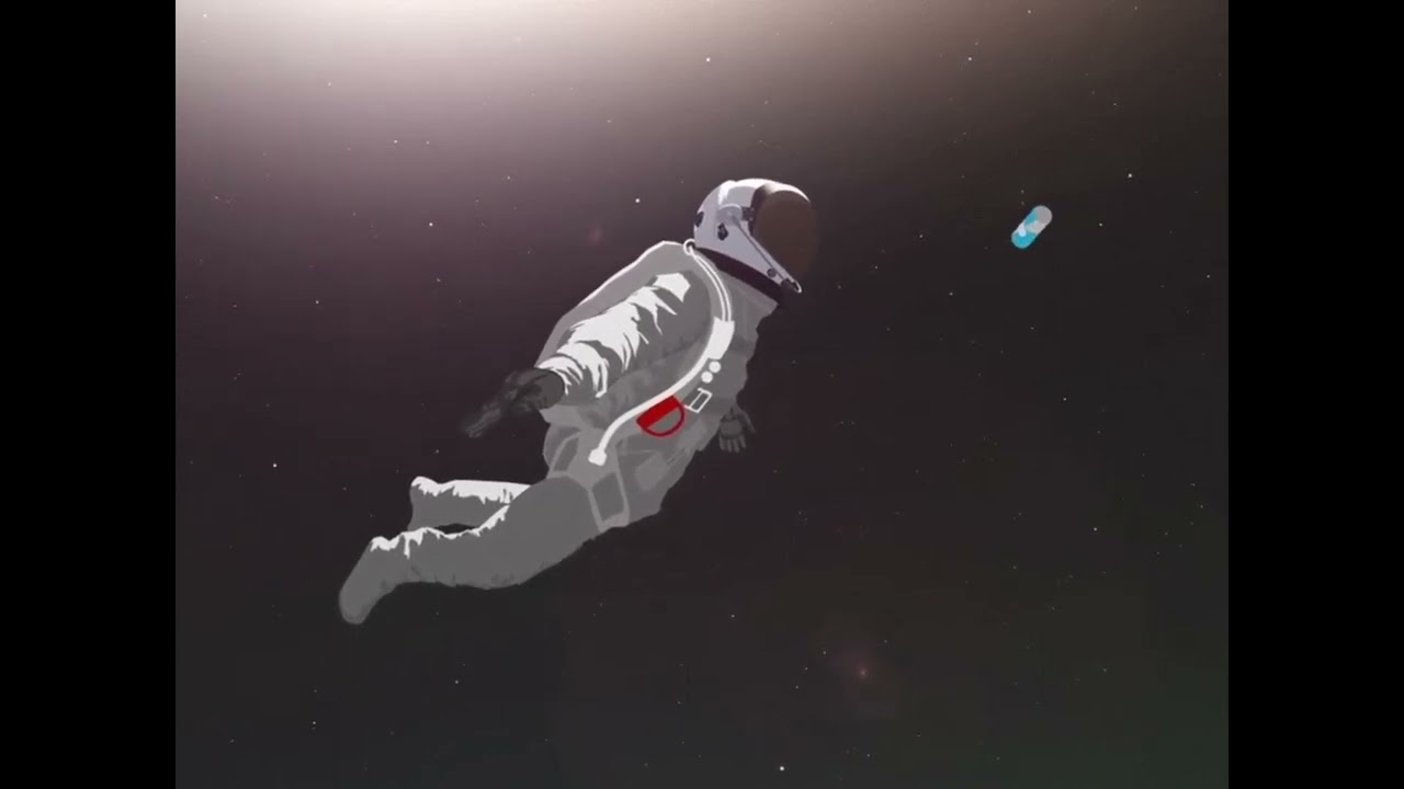 Анимированный космонавт