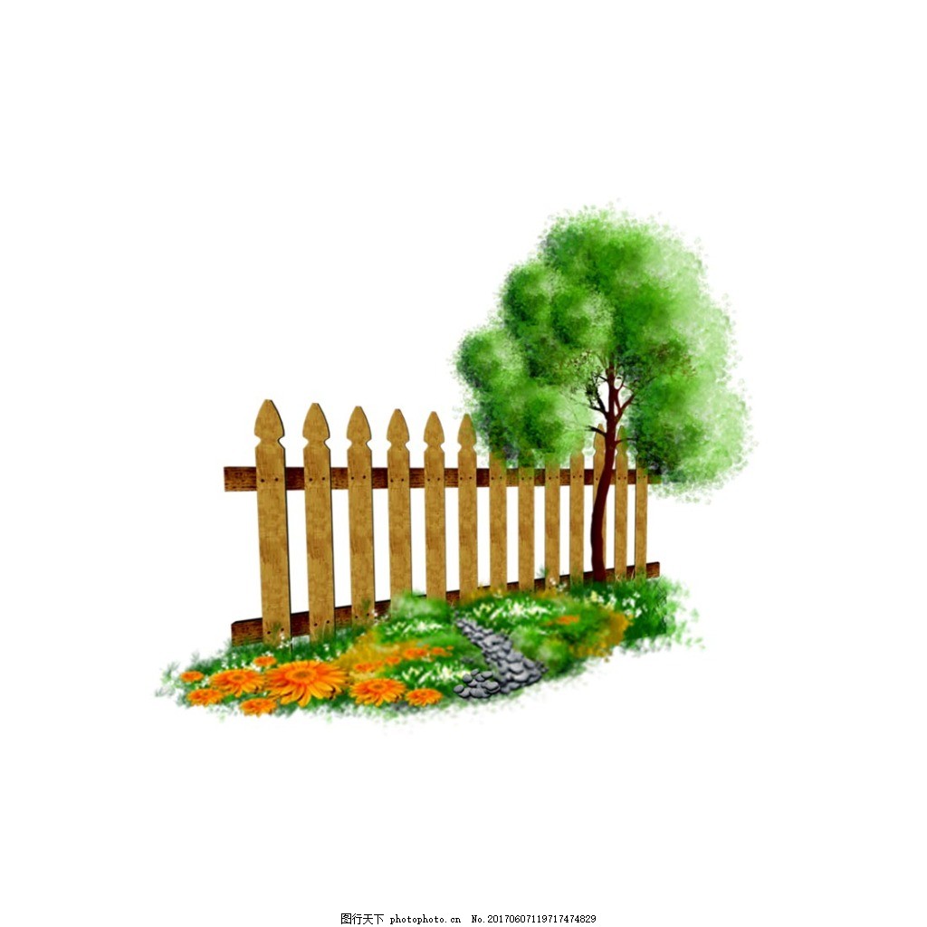 Забор для огорода без фона
