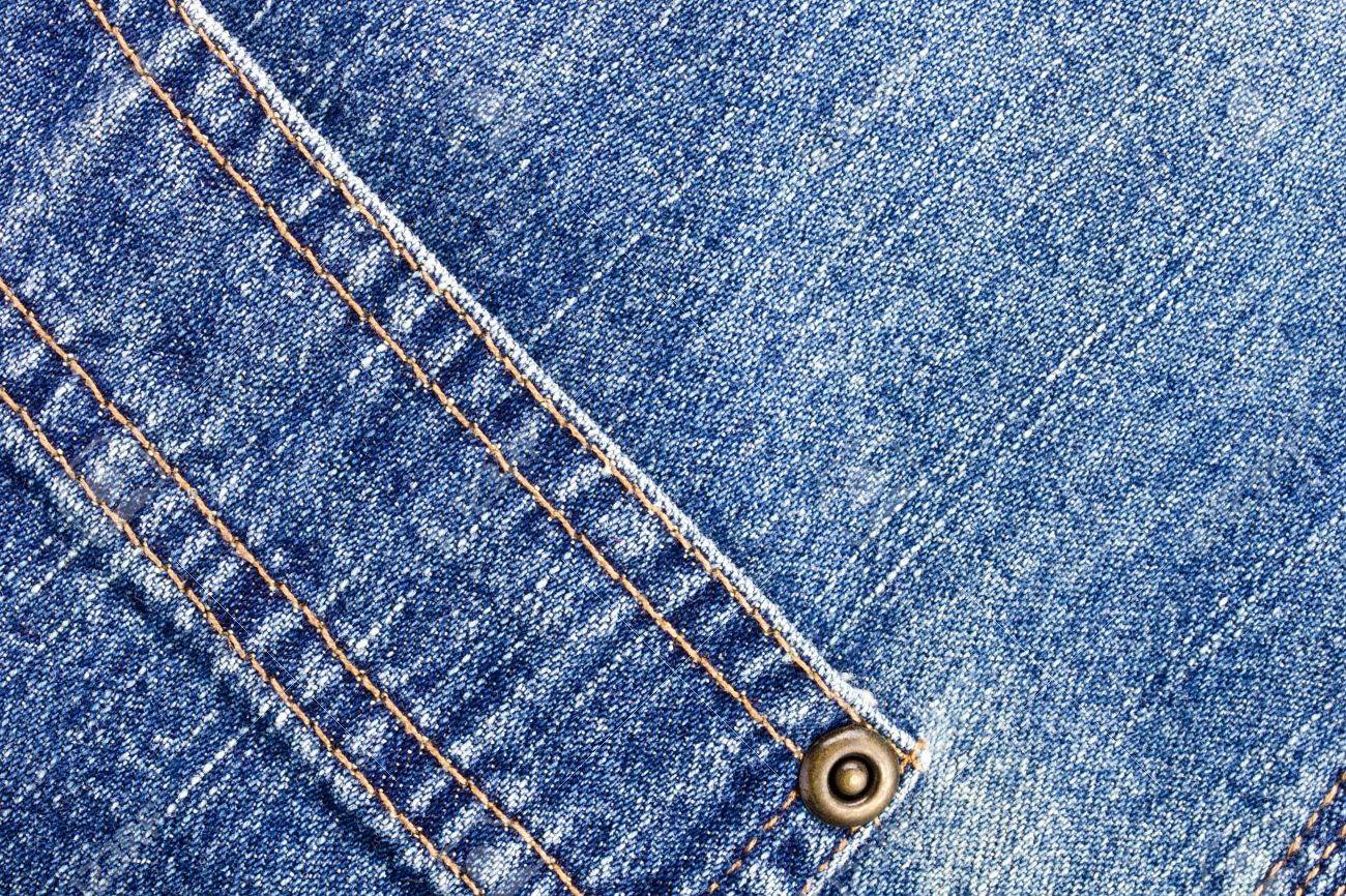 Отстрочка на ткани джинс