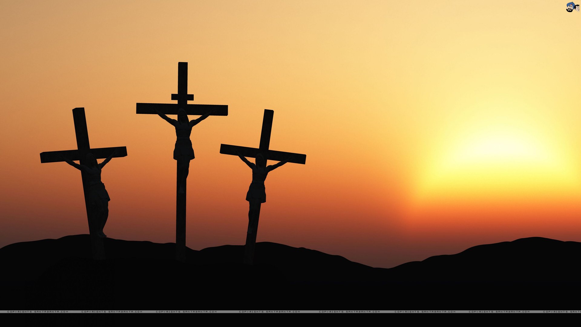 Христианские картинки. Христианские обои. Три Креста на Голгофе. Христианская тематика. Крест на фоне солнца.