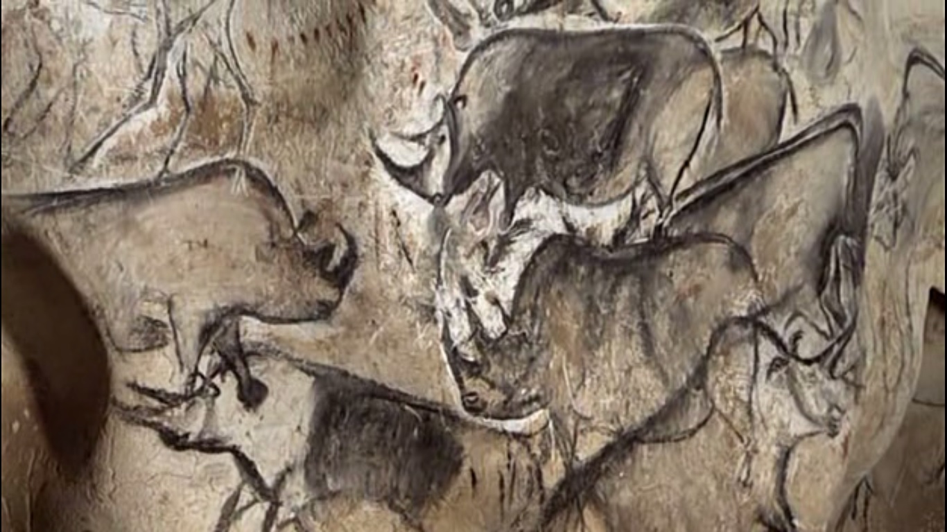 Наскальные рисунки эпохи верхнего палеолита 2018 Париж