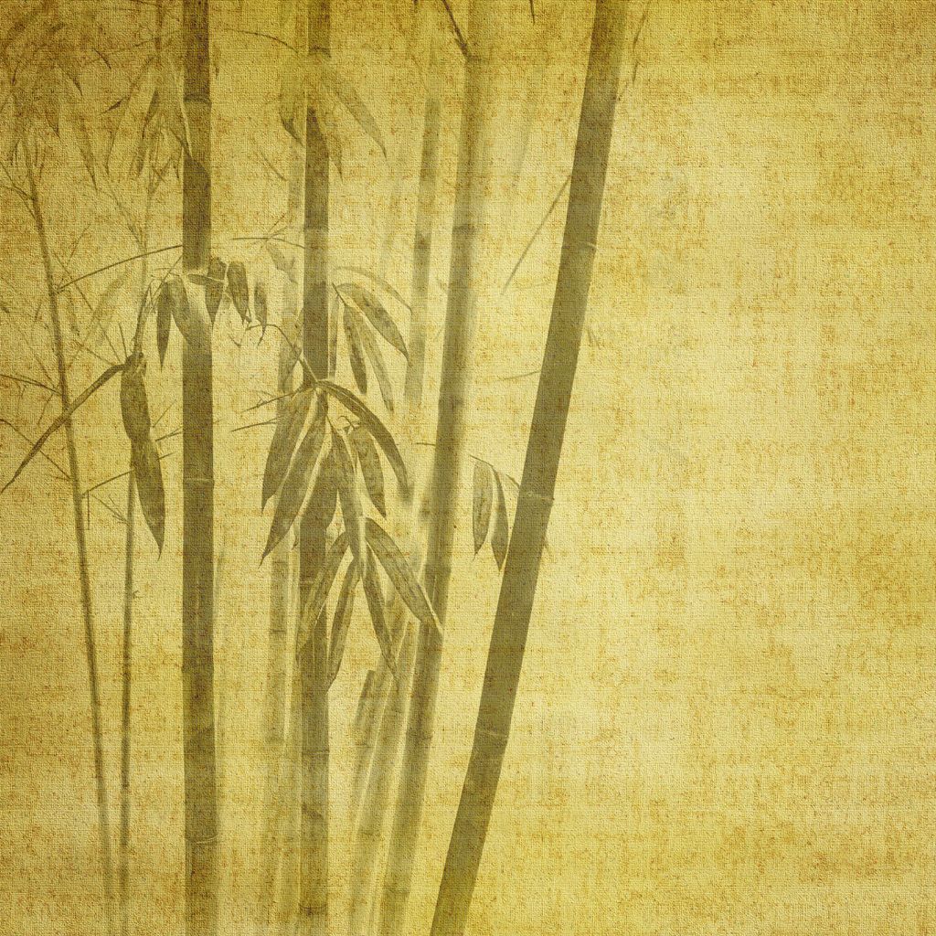 Ткань с изображением бамбука