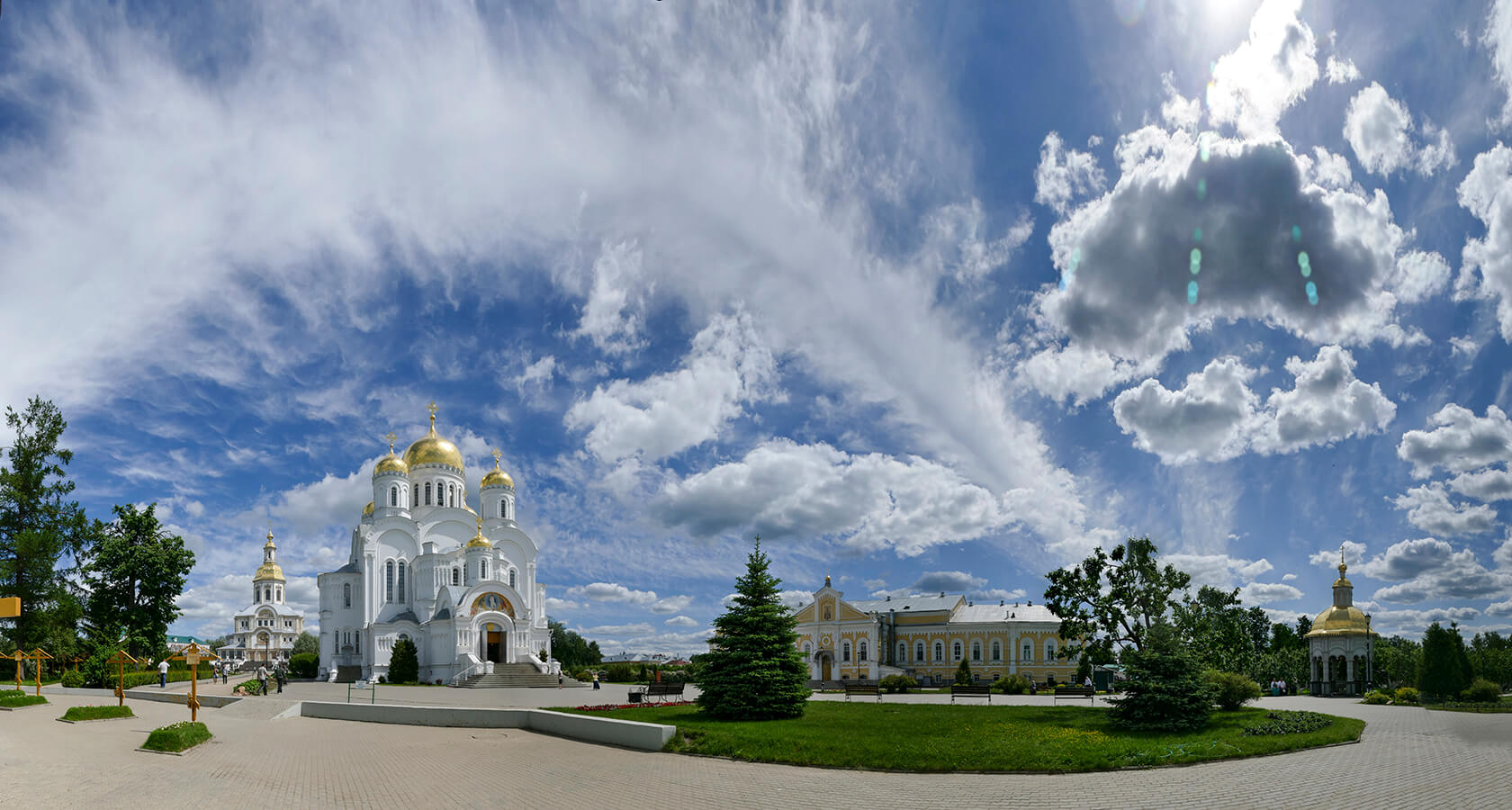 Дивеево панорама монастыря