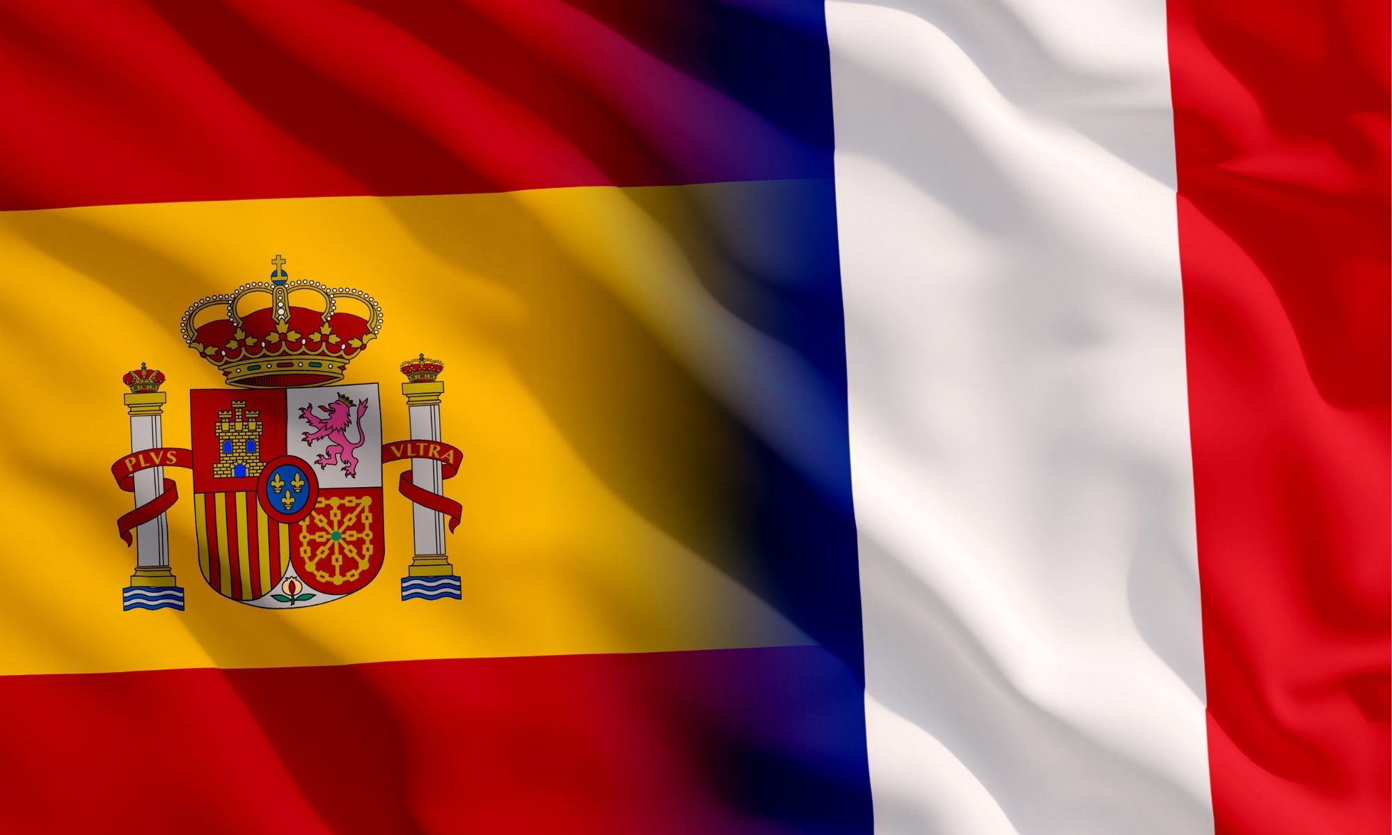Флаг Франции и Испании