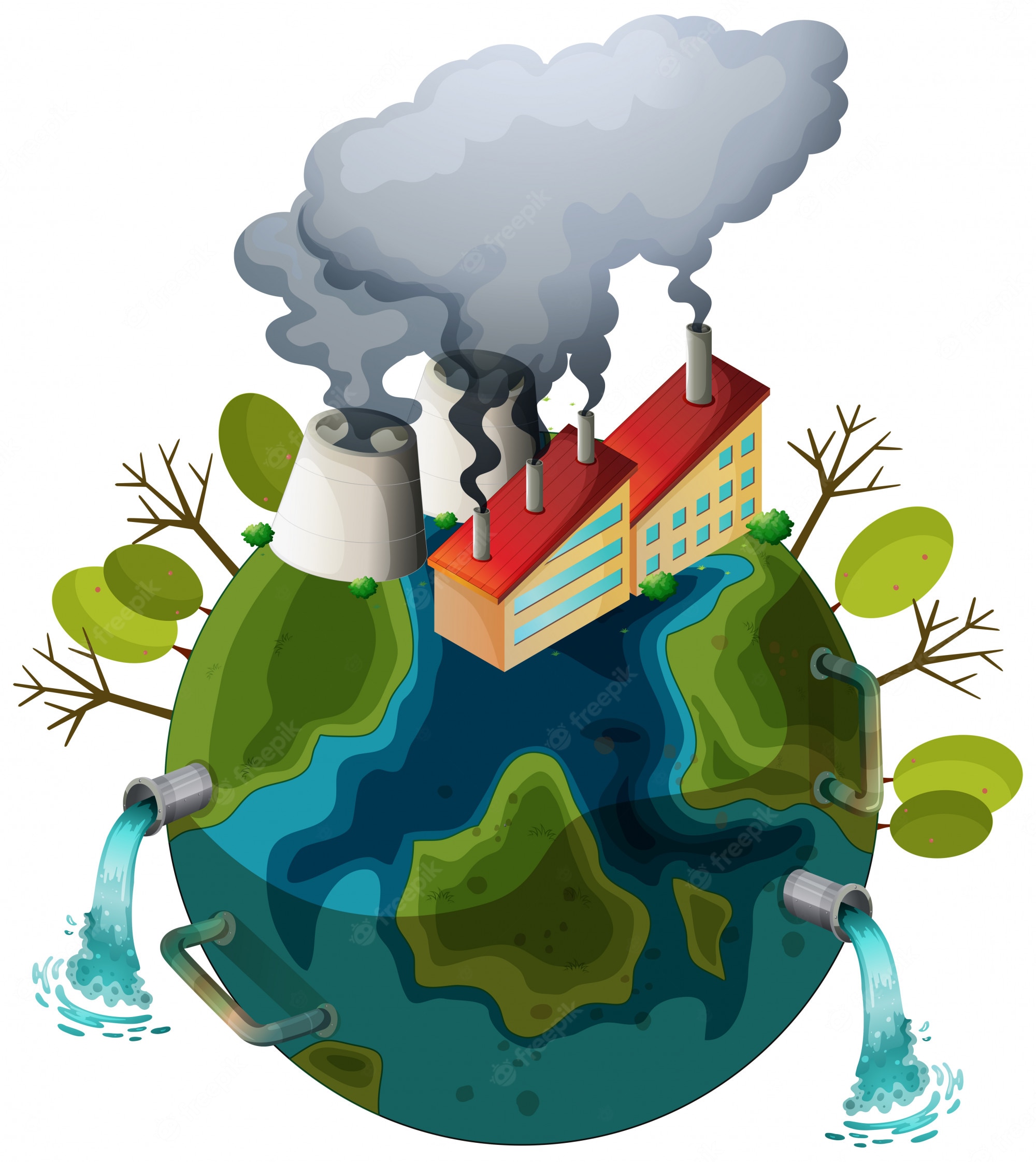 Загрязнение планеты для детей