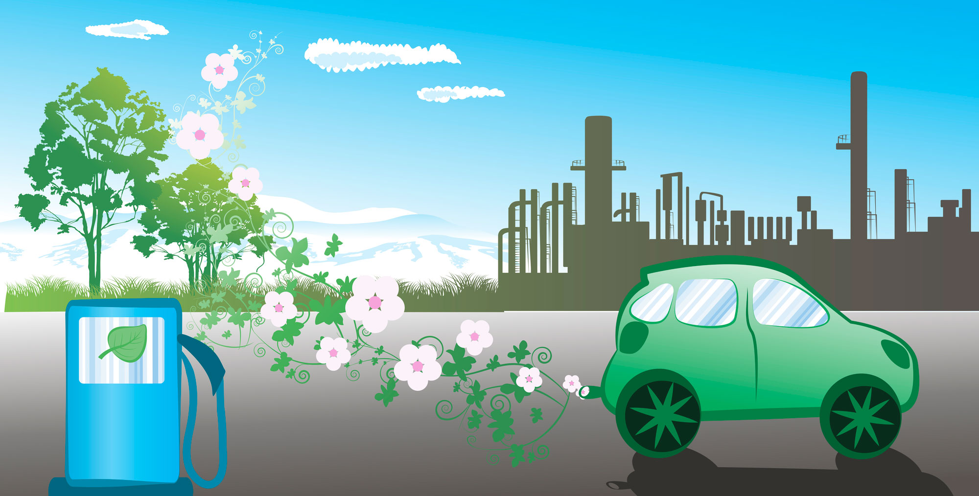 Машины загрязняют природу