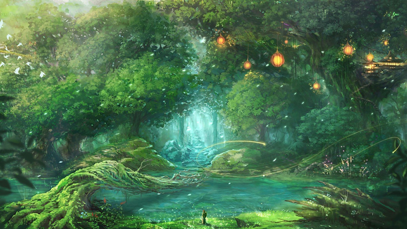 сказочный лес картинки фэнтези