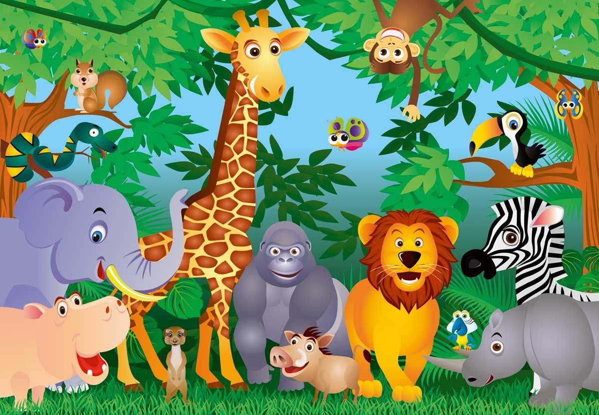 Обитатели джунглей для детей