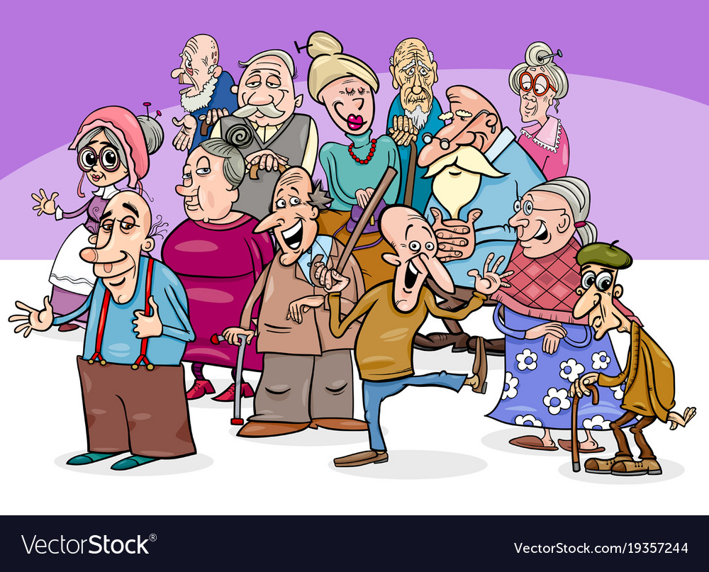 Карикатуры на пожилых людей