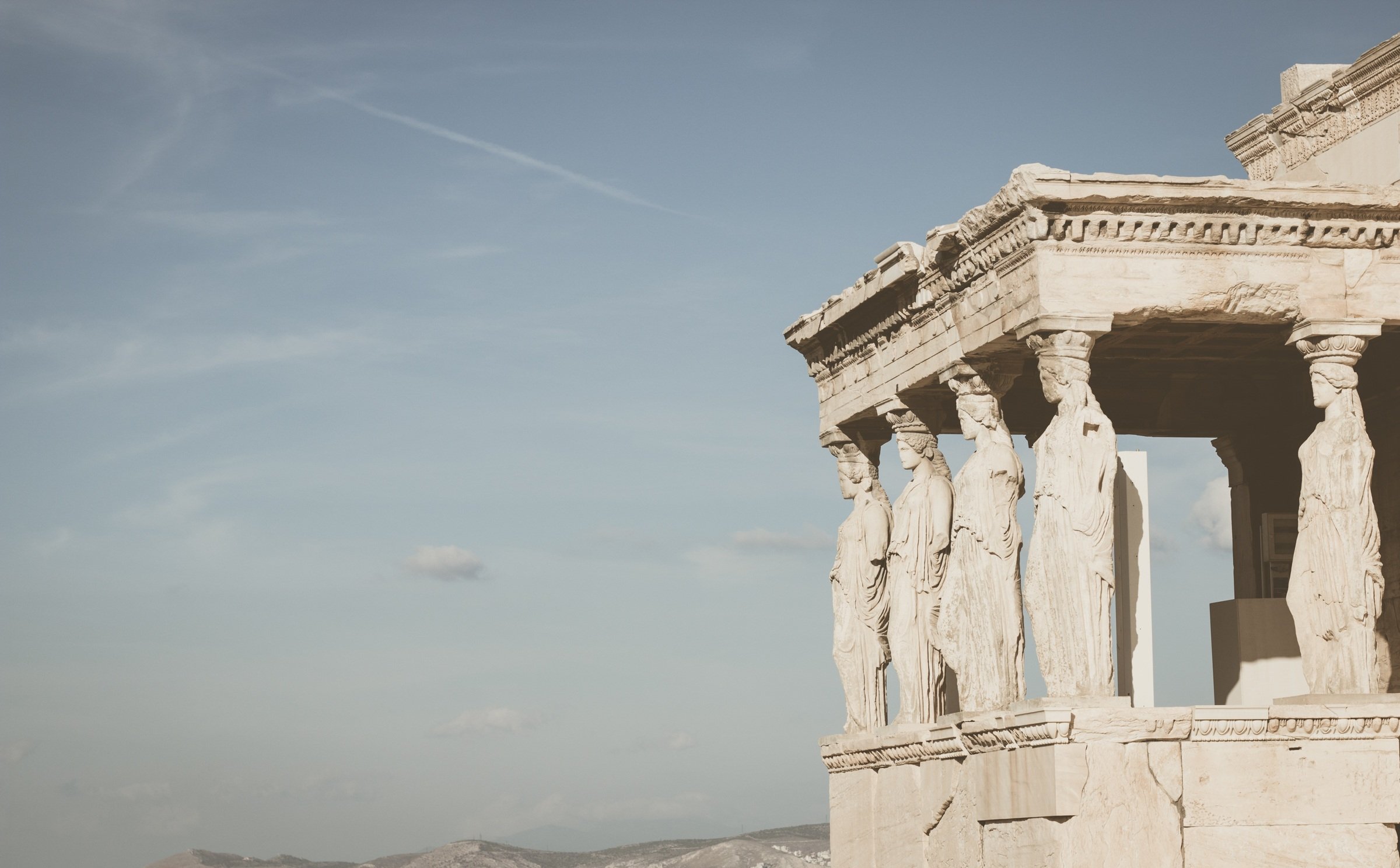 Храм Афины в Греции гифка