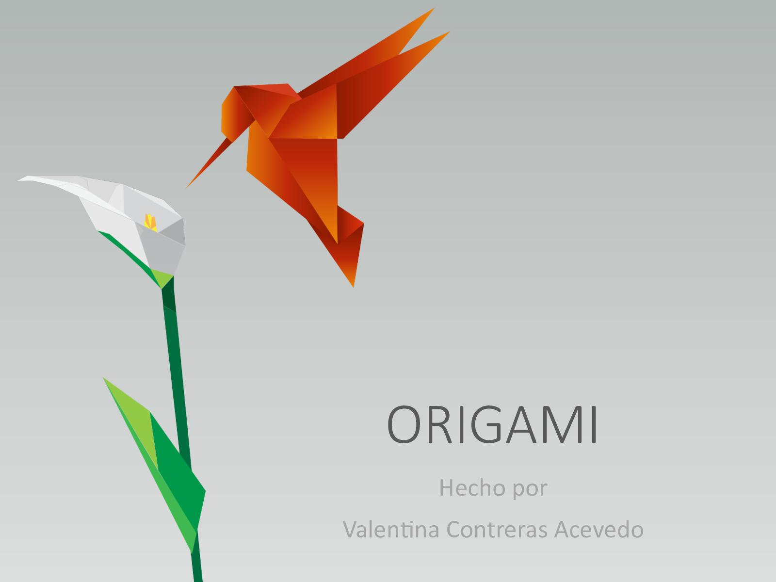 Фон для текста оригами