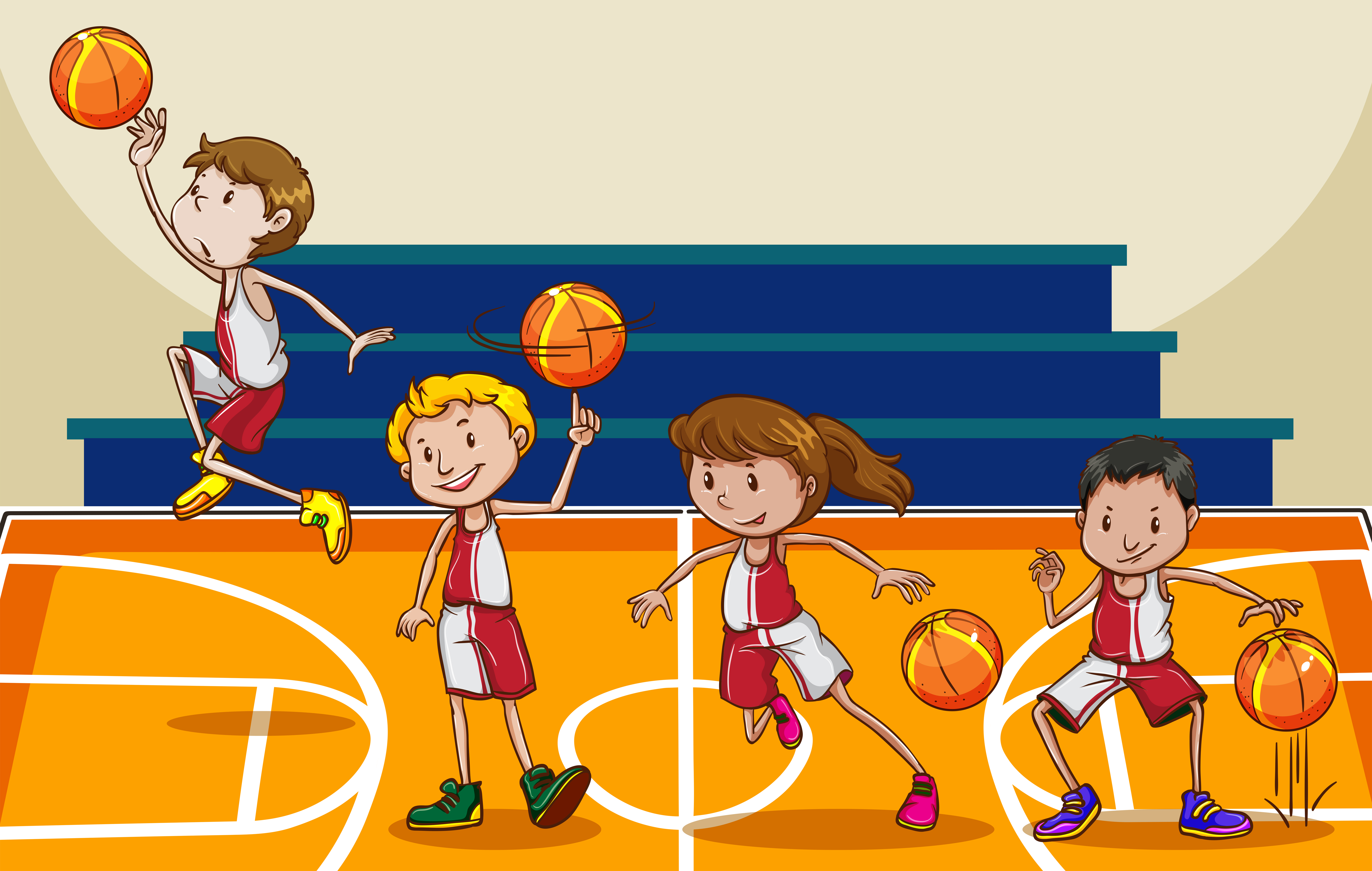 Баскетбол в картинках для школьников