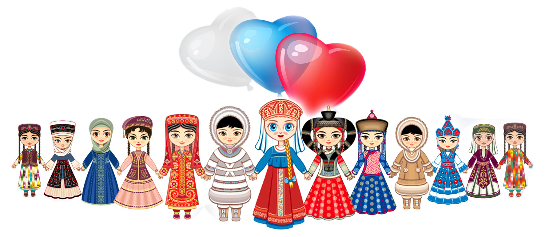 Картинка дружба народов казахстана для детей