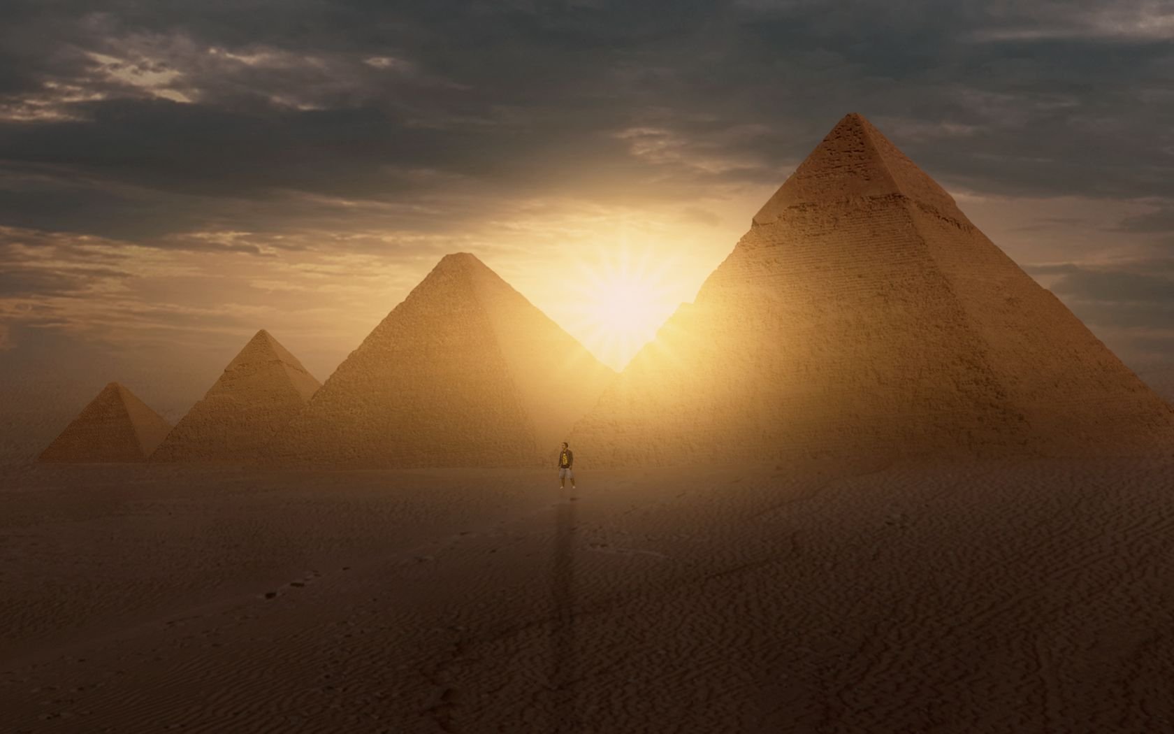 Пирамида Хеопса древний Египет арт