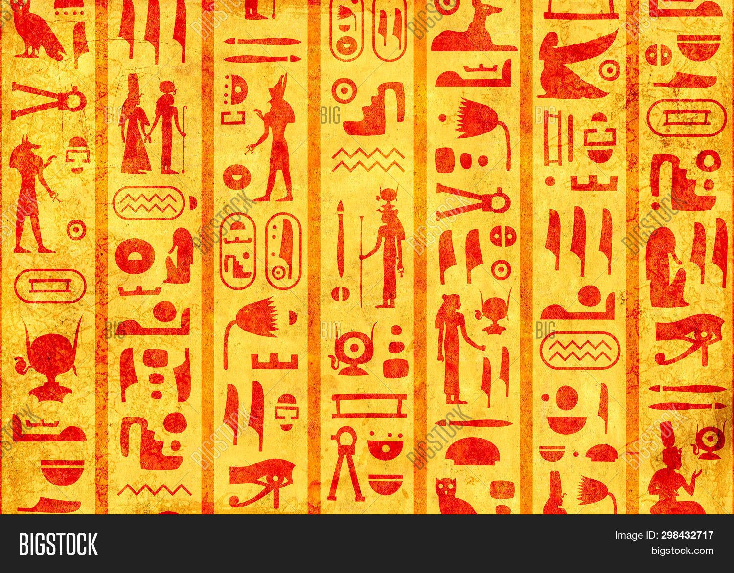 Египетские иероглифы вектор