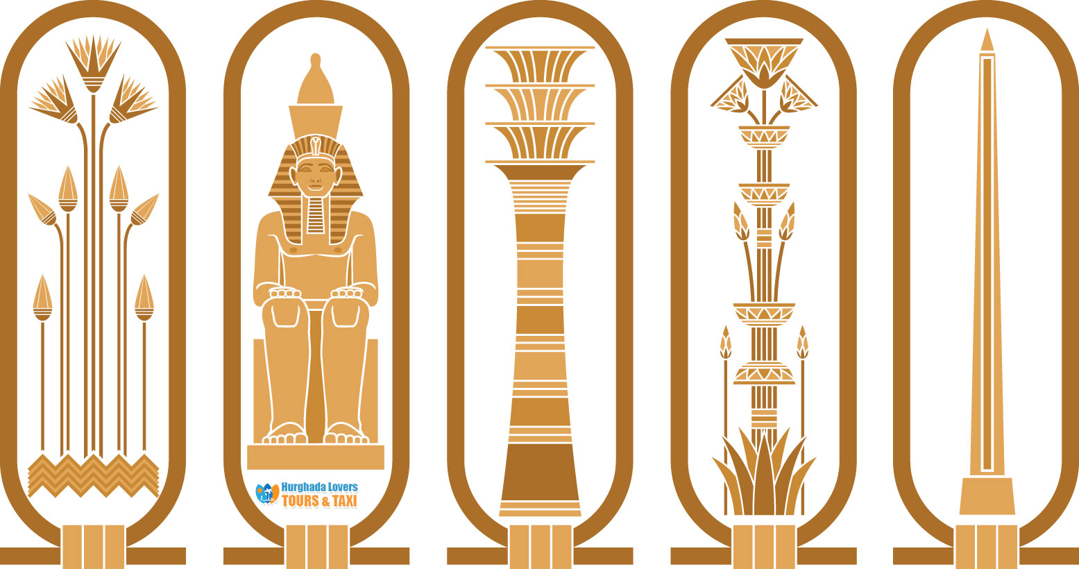 Рамка в египетском стиле вектор