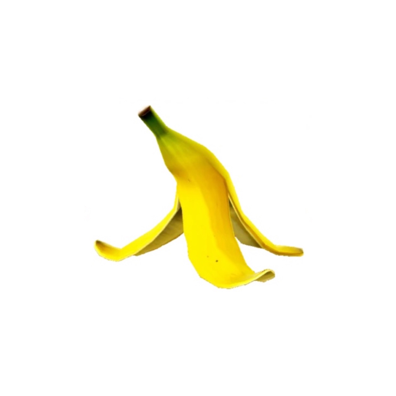 Банановая кожура на прозрачном фоне
