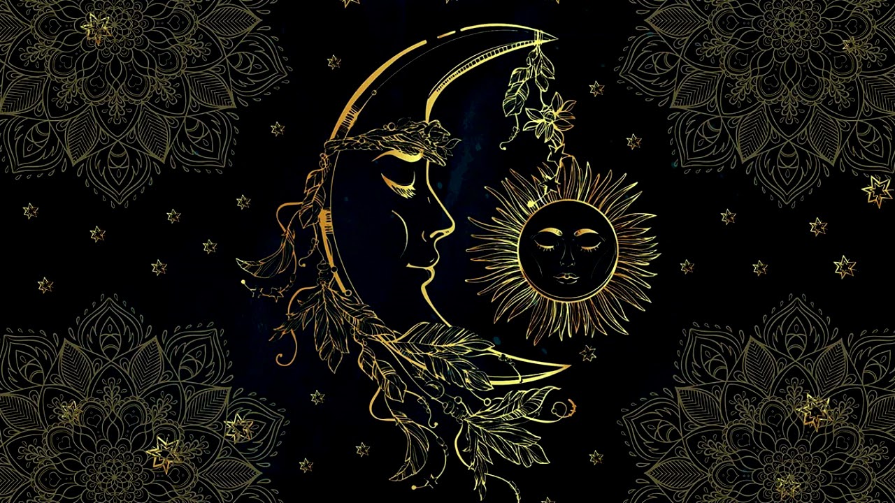 Обои солнце и Луна
